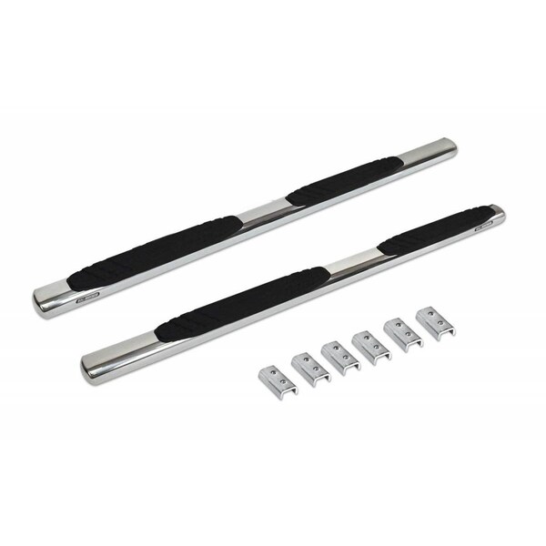 80IN 4IN OVAL SIDE BAR 4IN O.E. XTREME PLUS - POL. S/S (Brackets Sold